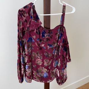 Nanette Lepore one shoulder blouse